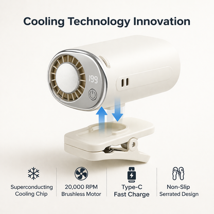 FrostyClip™ Portable Clip-On Cooling Fan